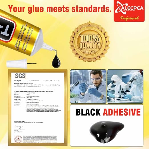 ALECPEA Upgrade T-7000 Black Adhesive Glue - 50ml | High-Performance Waterproof Adhesive for Precision Repairs, Perfect for Phone, Electronics, Jewelry, and Crafts