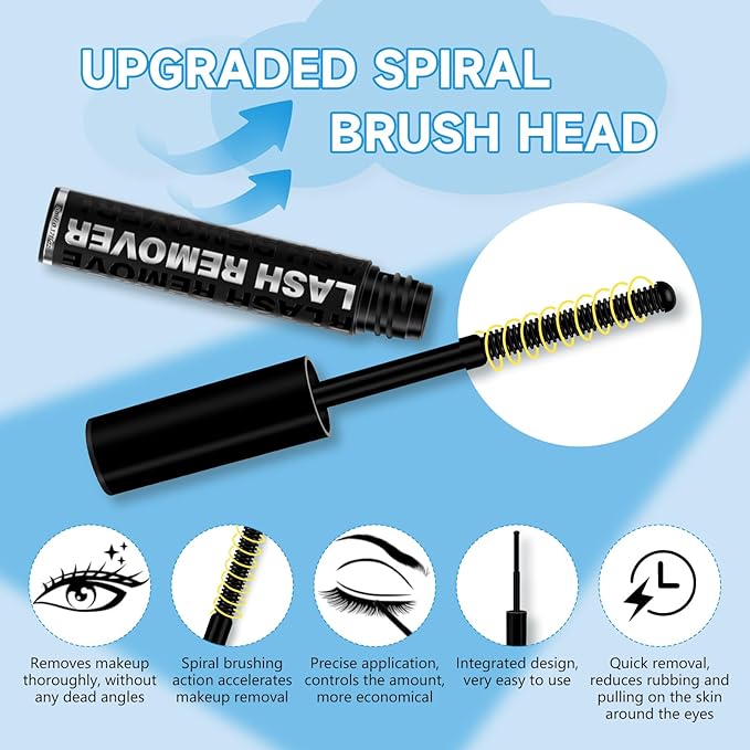 Lash Bond and Seal Lash Remover For Lash Extensions 3 In 1 Kit Strong Hold Bond and Seal Lash Glue Gentle Quick Removal Lash Cluster Remover DIY Lash Extension At Home,Easy to Use(10ml+5ml)