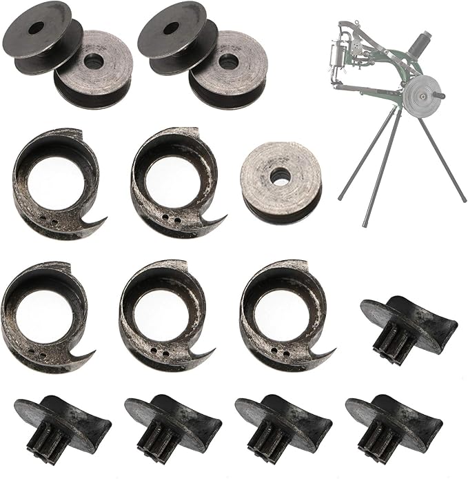 BEAMNOVA Set of 15 Attachment Kit for Leather Cobbler Sewing Machine Replacement for Heavy Duty Hand Sewing Machine