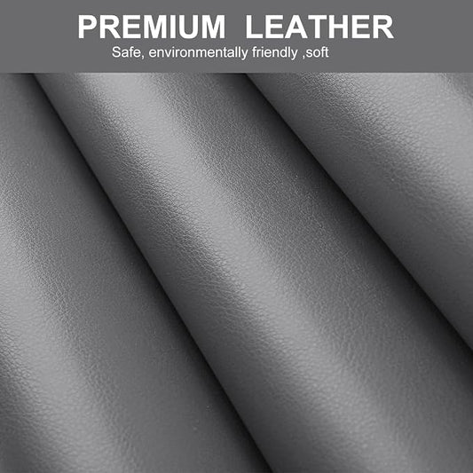 Leather Repair Patch Tape,17x60 inch Large Self Adhesive Leather Repair,Vinyl Repair Patch Kit for Couches, Car Seats, Chairs, Furniture17X60 inch,Grey