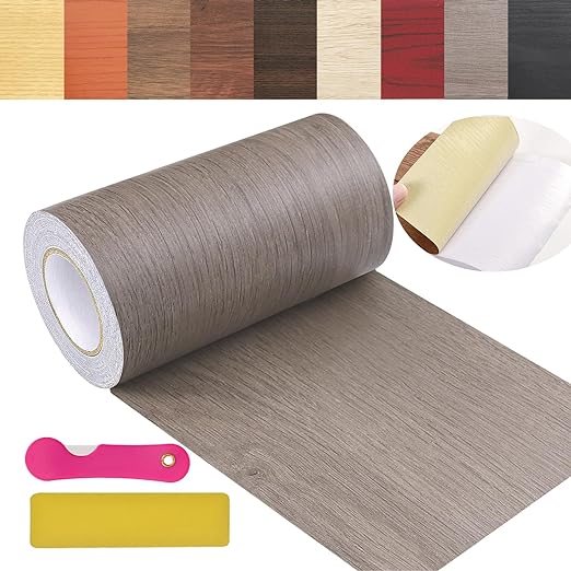 Wood Grain Repair Tape, 4.7 inch X 32ft Self Adhesive Grain Repair Patch for Tables, Chairs, Baseboards, Doors, Windows, Floors, Handicraft DIY.