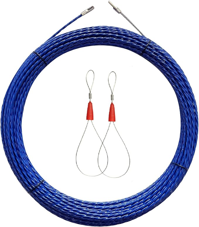 10M Wire Puller Cable Pulling Rod Fish Cable Fastener Wire Puller Blue Fish Tape