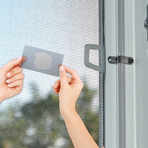 3-Layer Strong Waterproof Adhesive Screen Repair Tape - Instantly Fix Holes & Tears - Fiberglass Repair Kit - Gray (1.97x78.7 Inches)