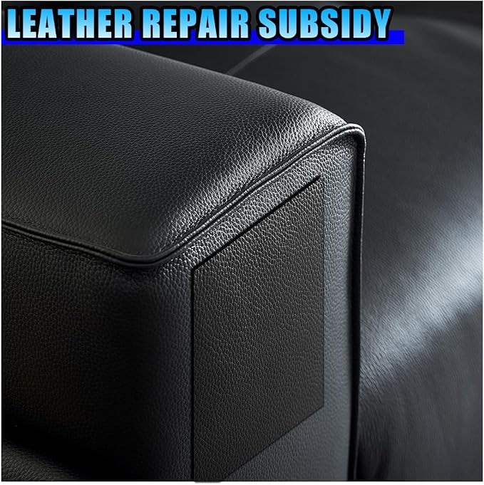 2PCS Car Leather Repair Patch Tape, 8×4 Inch Self-Adhesive Cuttable Leather Patch Tape Vinyl Repairs Kit for Car Upholstery Seat Furniture Couches Chairs Sofas (2PCS)
