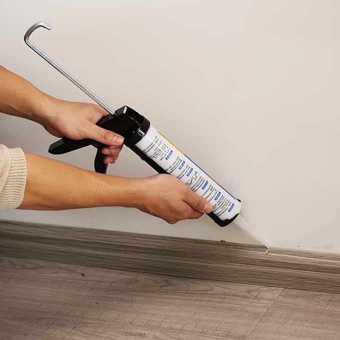 Bates- Caulking Silicone Gun, 10:1 Thrust Ratio, Hand Caulking Guns, No Drip