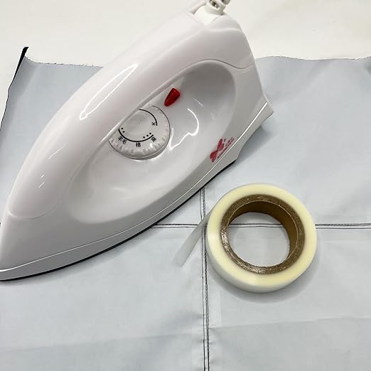 Hot Melt Seam Sealing Repair Adhesive Fusible Tape，Layer for Waterproof PU Coated Fabrics Sportswear Outdoor Gear Raincoat Tent Awning (Clear (Transparent))