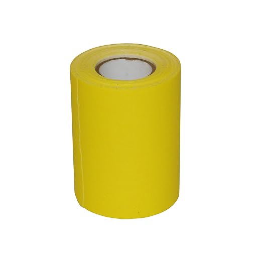 J.V. Converting JVCC Patch & Repair Tape for Leather and Vinyl Surfaces, 3 in. (72mm Actual) x 15 ft. (Yellow)