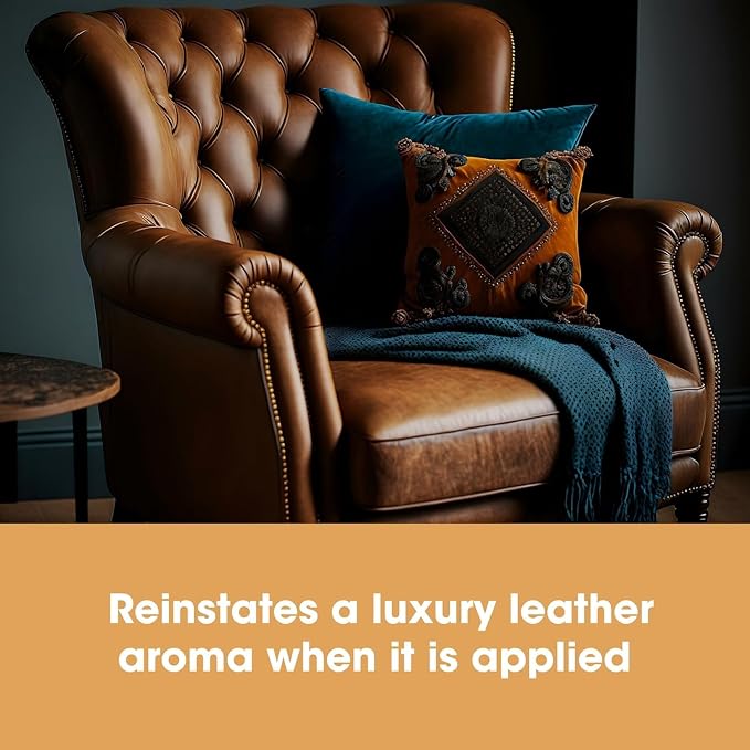 Furniture Clinic Leather Protection Cream | 2-in-1 Leather Conditioner & Waterproofing Protector for Furniture, Shoes, Car Seats & More | Prevent Stains while Nourishing | 17oz/ 500ml