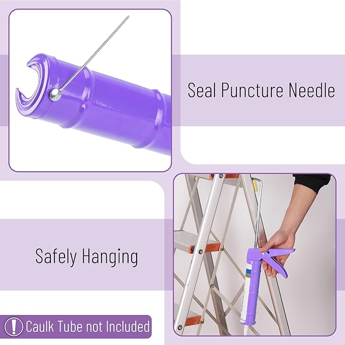 Bates- Caulking Silicone Gun, 10:1 Thrust Ratio, Hand Caulking Guns, No Drip