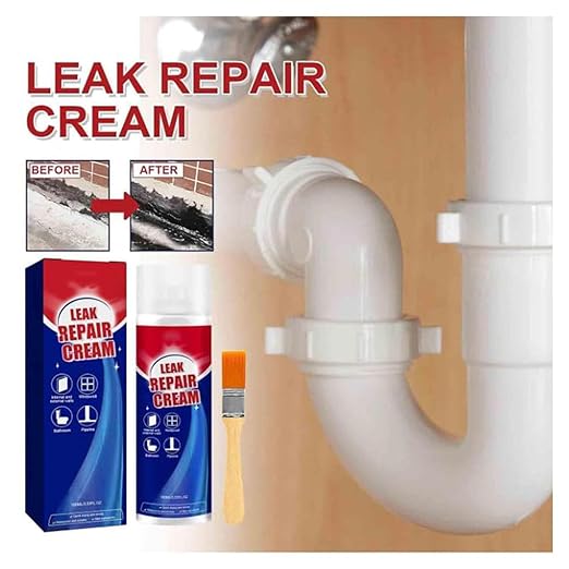 Leak Repair Waterproof Sealant Spray, Leak Repair Cream, Fast Drying Transparent Sealant Liquid, Multi-Surface Indoor and Outdoor Waterproof Coating, for Gutter, Repairs Roof, Drainpipe (Black)