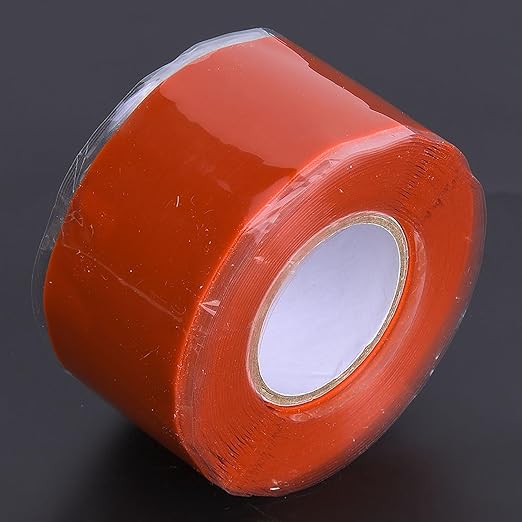 Tape Strong Adhesion PVC PPR Pipes Repairing Supplies White Red Quick Seal No Replacement Needed Flexible Durable for Home Plumbing Leak Fix (Red)