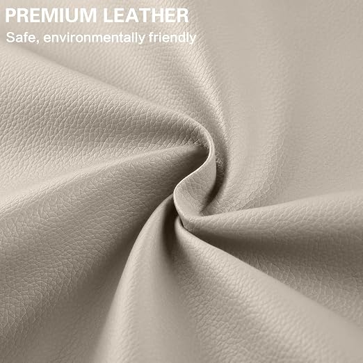 Self Adhesive Leather Repair Patch Kit, 31.4 in x 16 in Large Vinyl Leather Repair Tape for Furniture, Car Seat, Couch, Sofa, Chair Ivory