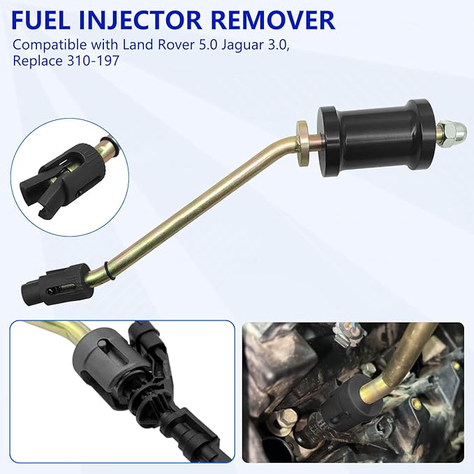 ZKTOOL 310-197 Fuel Injector Removal and Installation Tool,Injector Seal Install Tool, Compatible with Land Rover Jaguar 3.0L 5.0L Gasoline Engines，OEM 310-198 310-199,Includes Fuel Injector Flush