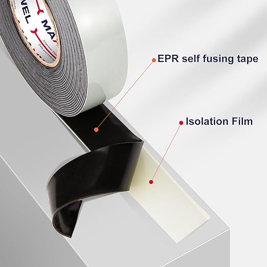 Self Amalgamating Rubber Splicing Tape - 3/4 Inch 10 Yards General Purpose Waterproof High Voltage Self Fusing Electrical Insulating Tape