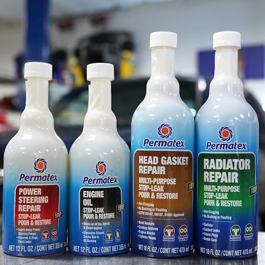 Permatex 30302 Engine Oil - Stop Leak, 12 fl oz, Effectively Stops and Prevents Oil Leaks and Burning Without Needing to Dismantle
