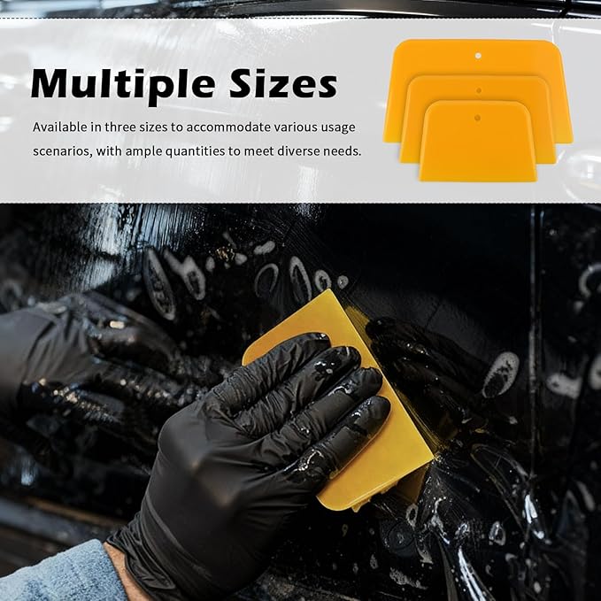 9PCS Body Filler Spreader Tool with 4/5/6 Inch,Multi-Purpose Car Body Filler Kit for Car Bodies Applying Fillers,Caulks,Glazes,Putties,Reusable Professional Automotive Tools