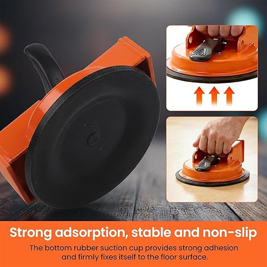 2026 Upgraded Floor Gap Fixer Tool, Heavy Duty Suction Cup Floor Gap Repair Tool, Flooring Gap Puller for Laminate, Vinyl, Wood & Tile Flooring Installation