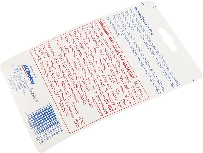 ACDelco GM Original Equipment 10-108 (12378255) Cooling System Sealing Tabs - 4 g (Pack of 5)