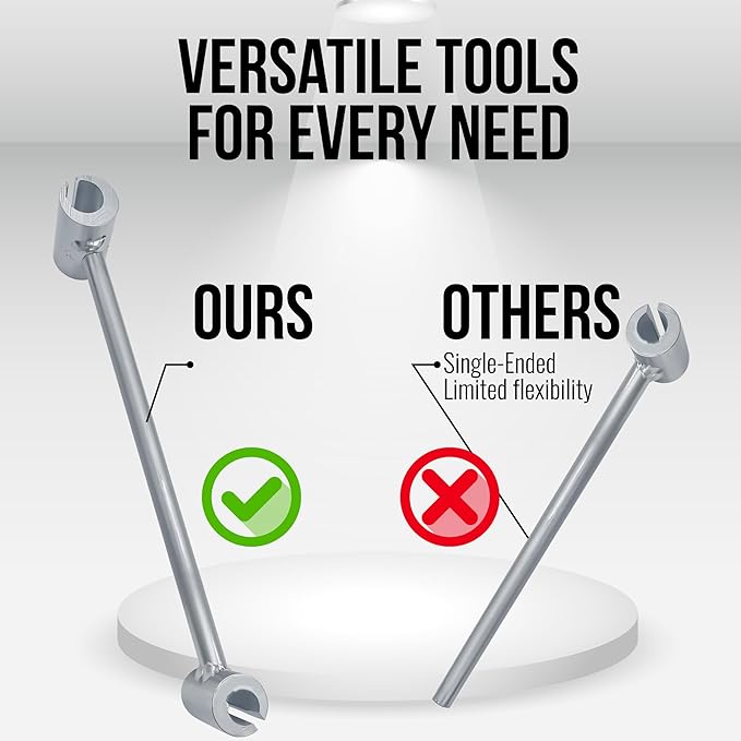 Door Hinge Gap Adjustment Wrench Tool - Universal Door Hinges Bender Adjuster & Spanner for Residential Commercial Doors - Gap & Hinge Hole Adjusting Repair Tool (8mm - 19mm)