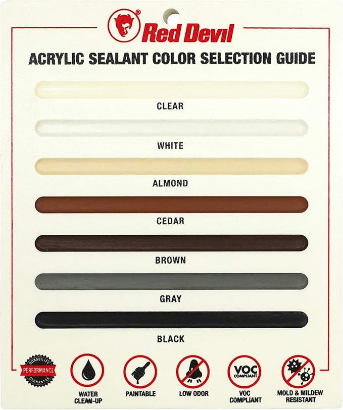 Red Devil 0770 Lifetime Ultra 230 Premium Elastomeric Acrylic Latex Sealant, 10.1 oz, White