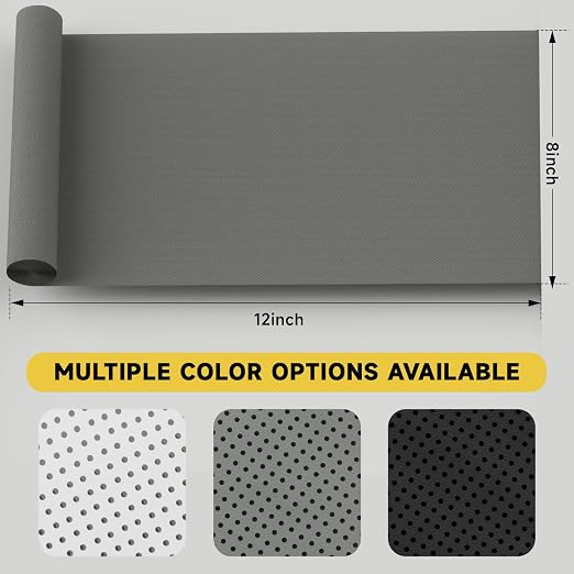 Leather Repair Patch, Breathable Perforated Strong Sticky Self Adhesive Repair Patch, DIY Leather Patches for Couches, Furniture, Sofa, Car, Chair (Grey 8x12inch)