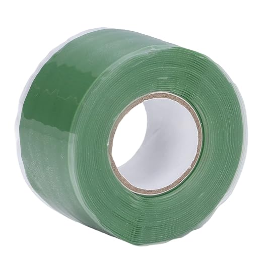 Self Fusing Waterproof Silicone Adhesive Tape for Waterproof Repair of Water Pipe Repair (Green)
