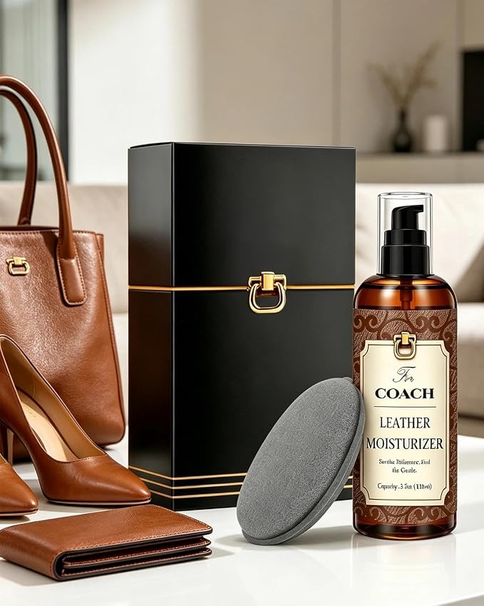 Leather Moisturizer Conditioner Kit for Coach, Deep Nourishing Care for Coach Handbags, Prevent Dryness and Cracking, for Wallets, Purses and Other Luxury Bags