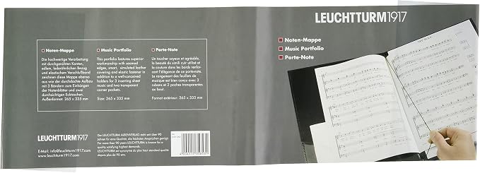 Leuchtturm1917 Faux Leather Music Folder no Wrist Strap