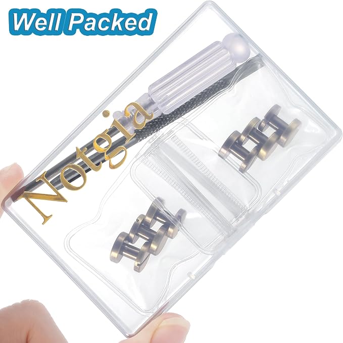 Notgia 6 Sets 10x6MM Brass Chicago Screws Rivets for Leather Binding Screws Studs Purse Hardware Spikes and Studs for Repair Decorate Clothing Shoes Belt Collar Leather Craft (Brushed Bronze)