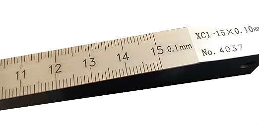 Precision Wedge Gap Feeler Gauge with High-Contrast Markings, Stainless Steel Taper Gauge for Automotive Repair & Metalworking - Easy-Read Scale Design, Clear Numerical Identification (1-15mm)