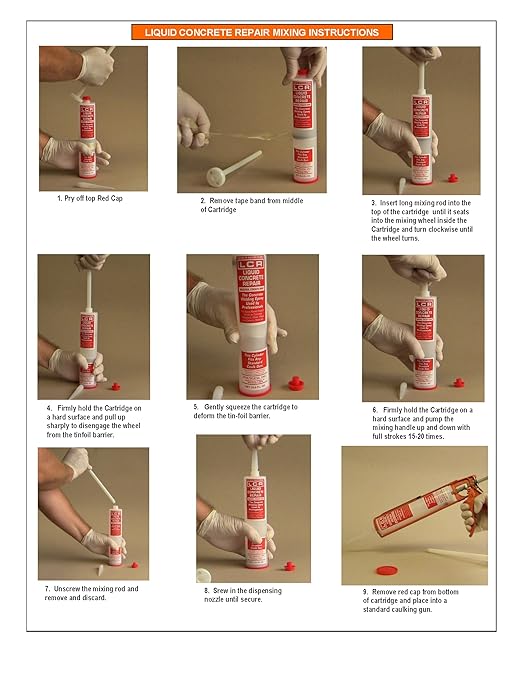 POLYGEM EPOXY LCR Injection Epoxy Part A Resin and B Hardener with 7 Ports for Repair of Concrete Foundation Cracks, Use Paste Vertical Cracks or Alone on Horizontal Surfaces