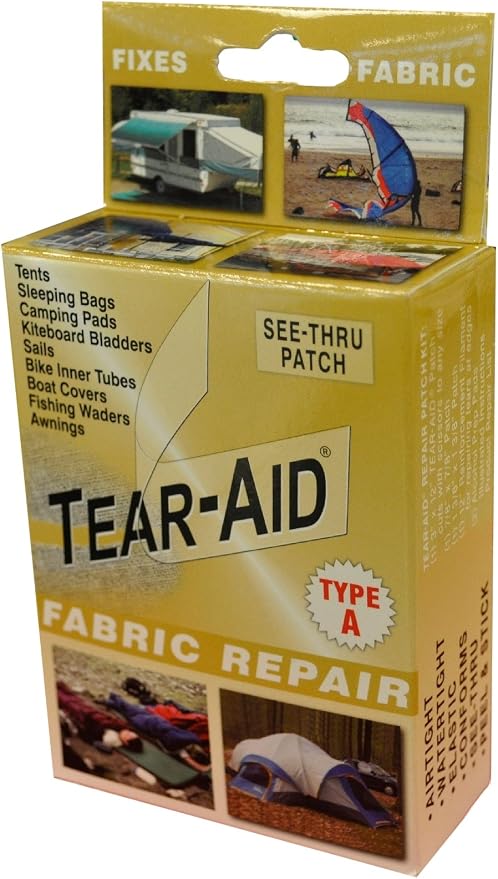 TEAR-AID unisex Fabric Repair first aid kits, Fabric Repair (Pack of 1), Pack 1 US | cycling-tire-repair-kits