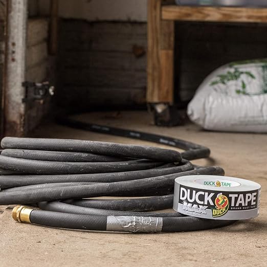 Duck Brand Max Strength Duct Tape - 2 Rolls - Heavy Duty Hold - 1.88 Inch x 45 Yards Each - Silver (240201)