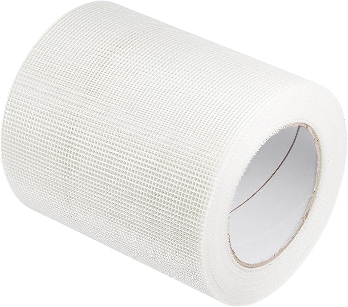 uxcell Drywall Joint Tape Self-Adhesive Fiberglass 6-inch x 98-feet Repair Patch Wall Hole Crack Mesh Size 2mm