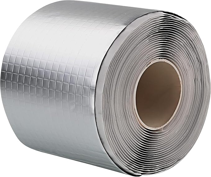 LLPT Aluminum Butyl Tape White 3 Inch x 16.5 Feet Hatch Cover Flashing Permanent Waterproof Leak Repair Tape for Boat Pipe RV Awning Roof Window Patch and Sealing (AB435WT)