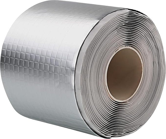 LLPT Aluminum Butyl Tape White 3 Inch x 16.5 Feet Hatch Cover Flashing Permanent Waterproof Leak Repair Tape for Boat Pipe RV Awning Roof Window Patch and Sealing (AB435WT)