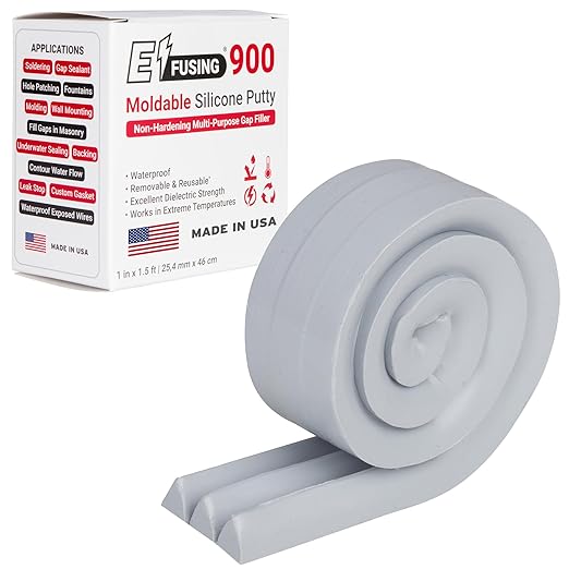 900 Moldable Silicone Putty - Gray Triangular Shape