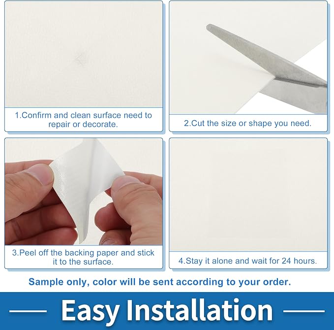 Self Adhesive Leather Repair Patch Strong Stickiness 39"x11.8" Leather Repair Tape PVC Faux Leather White 1 Pcs