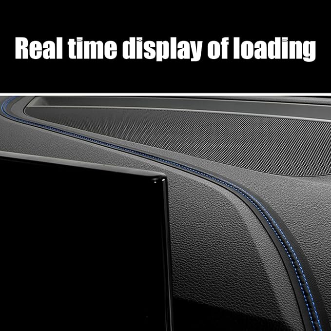 Car Interior Trim Strips, 19.68Ft Flexible Leather Vehicle Gap Fillers Decoration Molding Line, DIY Auto Central Control Door Garnish Accessories, Universal for SUV, Sedan, Truck (Black/Blue)