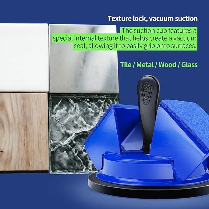 Floor Gap Fixer Tool Heavy Duty 45°Striking Surface Floor Gap Repair Tool Made of Iron & Enhanced Suction Cup with Slot Cutter and 3 pcs Sticky Pads for Fixer Laminate/Vinyl Flooring Tools