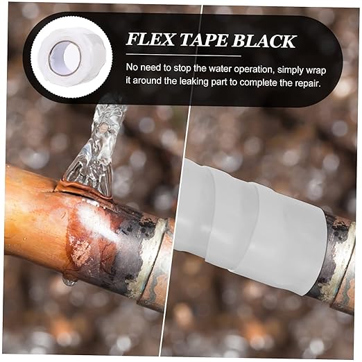 Repair Tape Self-Adhesive Rubber Sealing Tape for Pipes Ducts Leaks Waterproofing for Home Plumbing Outdoor Repairs