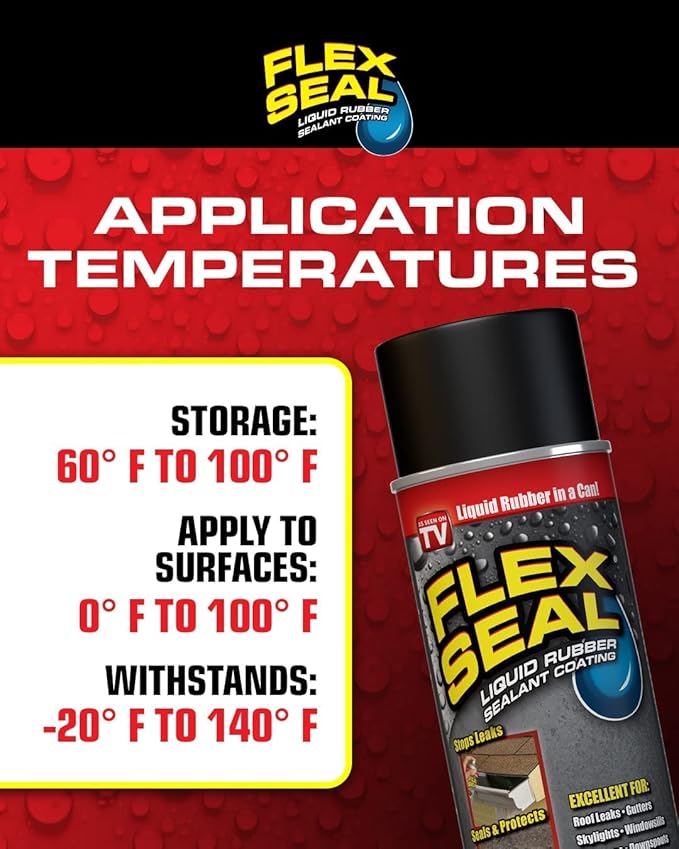 Flex Seal, 14 oz, Blue, Stop Leaks Instantly, Waterproof Rubber Spray On Sealant Coating, Perfect for Gutters, Wood, RV, Campers, Roof Repair, Skylights, Windows, and More