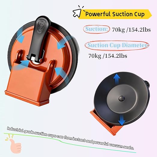 Floor Gap Fixer Tool, a Floor Joint Repair Tool Suitable for Solid Wood and Vinyl Flooring; a Carbon Steel Suction Cup with a Rubber pad, Designed to Fill Unsightly Seams