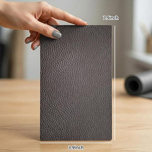 2PCS Leather Repair Patch Tape for Car Seats, Self Adhesive Leather Repair Patch Vinyl Repairs Kit, Waterproof PU Upholstery Tape for Furniture Couch Chair, Sofa Seat Repairs 4 x 8 Inch (Gray)