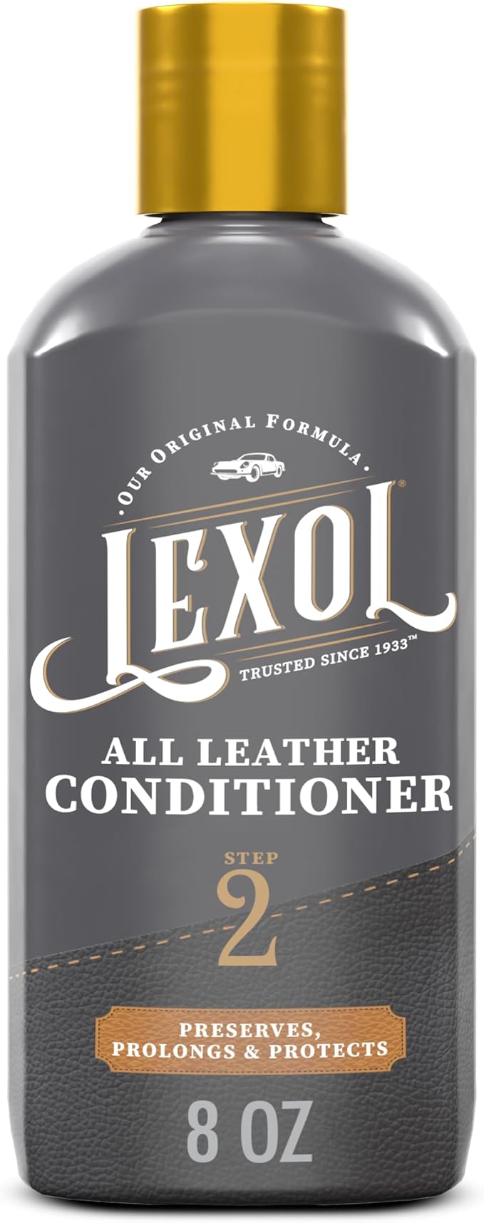 Lexol All Leather Conditioner for Car Seats and Interiors, Couches and Furniture, Shoes and Boots, Bags and Jackets, Baseball Gloves, Horse Saddles, 8oz