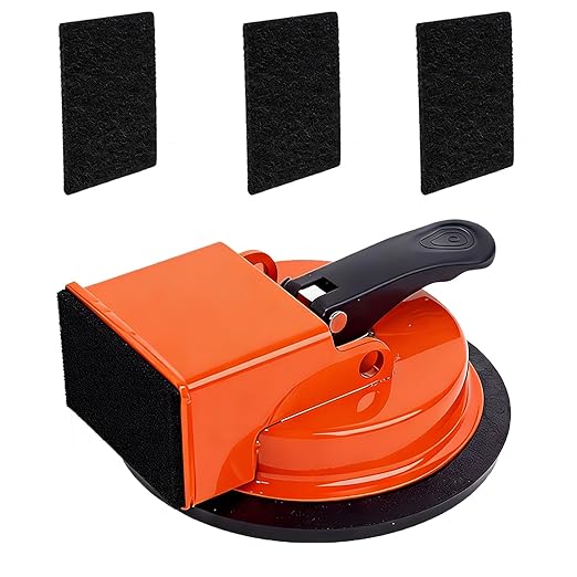 Heavy-Duty Floor Gap Fixer Tool with Robust Rubber Mallet & 5 PCS Reusable Nano Adhesive Pads – High-Grip Pro Suction Cup Repair Kit for Laminate & Vinyl Plank, Ideal for Gap Filling (No Hammer)