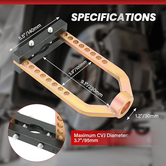 DASBET CV Joint Puller Tool 9 Holes Universal Joint Removal Tool CVJ Axle Separator Tool Remover for Repairing