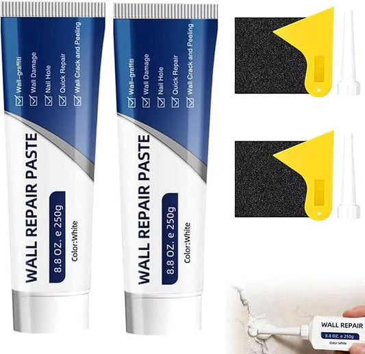 2PCS Efficient Drywall Repair Kit with Scraper, Wall Mending Agent, 2026 Upgrade Quick Drying Wall Mending Agent for Holes & Cracks,Easy Drywall Repair for Nail Holes and Wall Damage