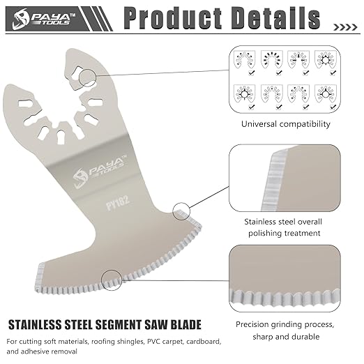 Segment Saw Blade,Air Windshield Knife Air Windshield Remover Sealant Cutter Blade for Auto Glass Glue Window Seal Cutter Car Windshield Windscreen Removal Tool (2-Pack)