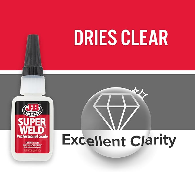 J-B Weld Superglue 20g 2 Pack - SuperWeld Professional Grade